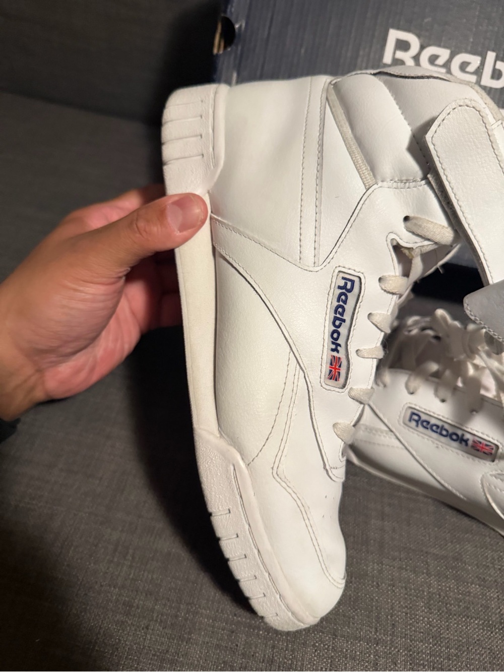 Size 9.5 - Reebok Ex-O-Fit High White - Picture 2 of 8